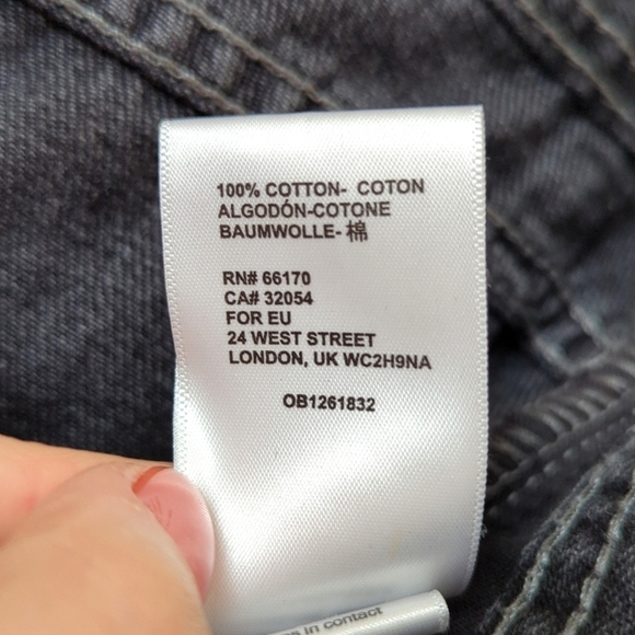 BDG Urban Outfitters Patchwork High Waisted Cropped Tapered Leg Jeans Black 27 - Picture 8 of 13